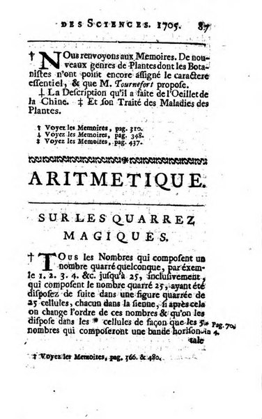 Histoire de l'Académie royale des sciences avec les Mémoires de mathematique & de physique, pour la même année, tires des registres de cette Académie.