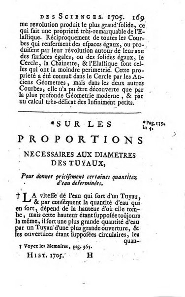 Histoire de l'Académie royale des sciences avec les Mémoires de mathematique & de physique, pour la même année, tires des registres de cette Académie.