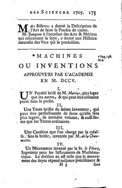 Histoire de l'Académie royale des sciences avec les Mémoires de mathematique & de physique, pour la même année, tires des registres de cette Académie.