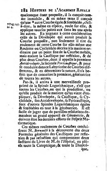 Histoire de l'Académie royale des sciences avec les Mémoires de mathematique & de physique, pour la même année, tires des registres de cette Académie.