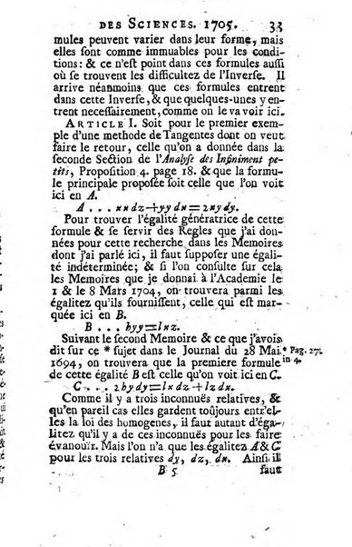 Histoire de l'Académie royale des sciences avec les Mémoires de mathematique & de physique, pour la même année, tires des registres de cette Académie.