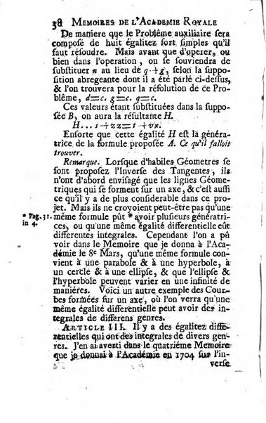 Histoire de l'Académie royale des sciences avec les Mémoires de mathematique & de physique, pour la même année, tires des registres de cette Académie.