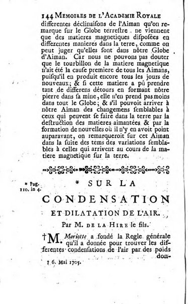 Histoire de l'Académie royale des sciences avec les Mémoires de mathematique & de physique, pour la même année, tires des registres de cette Académie.