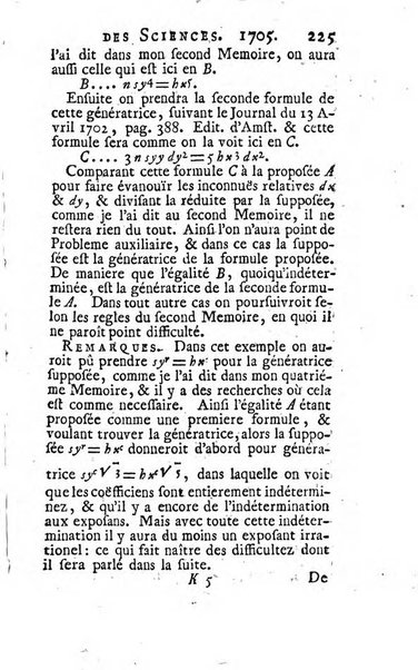 Histoire de l'Académie royale des sciences avec les Mémoires de mathematique & de physique, pour la même année, tires des registres de cette Académie.