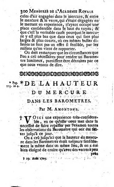 Histoire de l'Académie royale des sciences avec les Mémoires de mathematique & de physique, pour la même année, tires des registres de cette Académie.