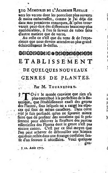 Histoire de l'Académie royale des sciences avec les Mémoires de mathematique & de physique, pour la même année, tires des registres de cette Académie.