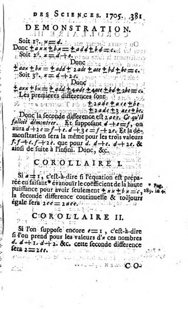 Histoire de l'Académie royale des sciences avec les Mémoires de mathematique & de physique, pour la même année, tires des registres de cette Académie.