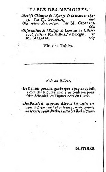 Histoire de l'Académie royale des sciences avec les Mémoires de mathematique & de physique, pour la même année, tires des registres de cette Académie.