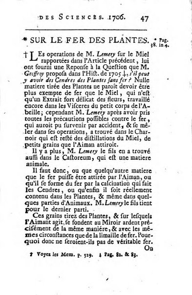 Histoire de l'Académie royale des sciences avec les Mémoires de mathematique & de physique, pour la même année, tires des registres de cette Académie.