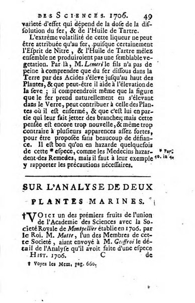 Histoire de l'Académie royale des sciences avec les Mémoires de mathematique & de physique, pour la même année, tires des registres de cette Académie.