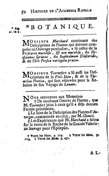 Histoire de l'Académie royale des sciences avec les Mémoires de mathematique & de physique, pour la même année, tires des registres de cette Académie.