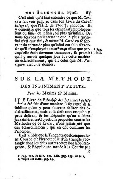 Histoire de l'Académie royale des sciences avec les Mémoires de mathematique & de physique, pour la même année, tires des registres de cette Académie.