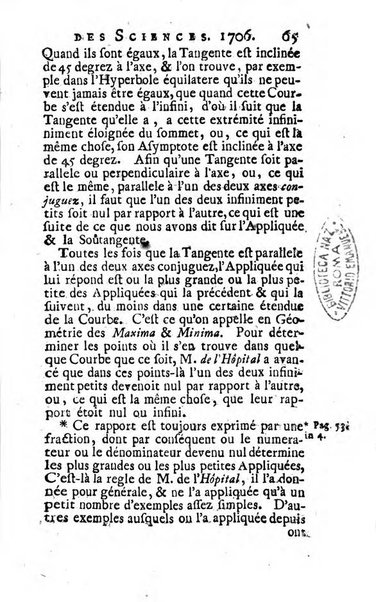 Histoire de l'Académie royale des sciences avec les Mémoires de mathematique & de physique, pour la même année, tires des registres de cette Académie.