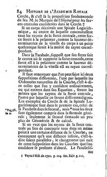 Histoire de l'Académie royale des sciences avec les Mémoires de mathematique & de physique, pour la même année, tires des registres de cette Académie.