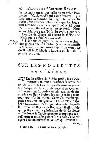 Histoire de l'Académie royale des sciences avec les Mémoires de mathematique & de physique, pour la même année, tires des registres de cette Académie.