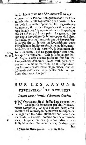 Histoire de l'Académie royale des sciences avec les Mémoires de mathematique & de physique, pour la même année, tires des registres de cette Académie.