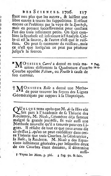 Histoire de l'Académie royale des sciences avec les Mémoires de mathematique & de physique, pour la même année, tires des registres de cette Académie.