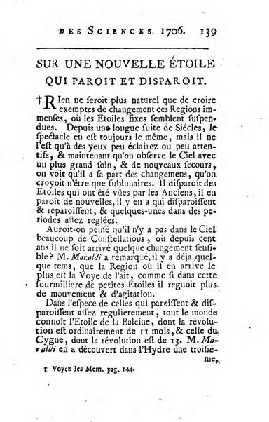 Histoire de l'Académie royale des sciences avec les Mémoires de mathematique & de physique, pour la même année, tires des registres de cette Académie.