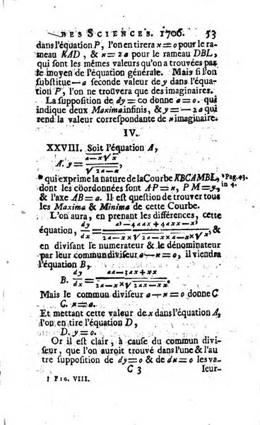 Histoire de l'Académie royale des sciences avec les Mémoires de mathematique & de physique, pour la même année, tires des registres de cette Académie.