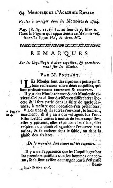 Histoire de l'Académie royale des sciences avec les Mémoires de mathematique & de physique, pour la même année, tires des registres de cette Académie.