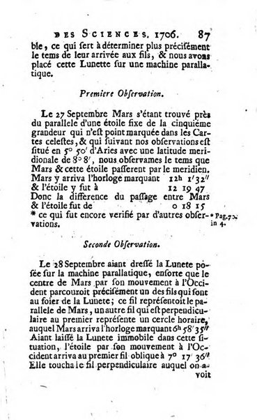 Histoire de l'Académie royale des sciences avec les Mémoires de mathematique & de physique, pour la même année, tires des registres de cette Académie.