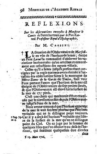 Histoire de l'Académie royale des sciences avec les Mémoires de mathematique & de physique, pour la même année, tires des registres de cette Académie.