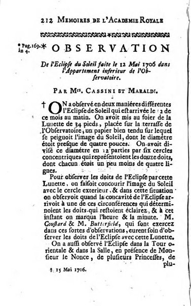 Histoire de l'Académie royale des sciences avec les Mémoires de mathematique & de physique, pour la même année, tires des registres de cette Académie.