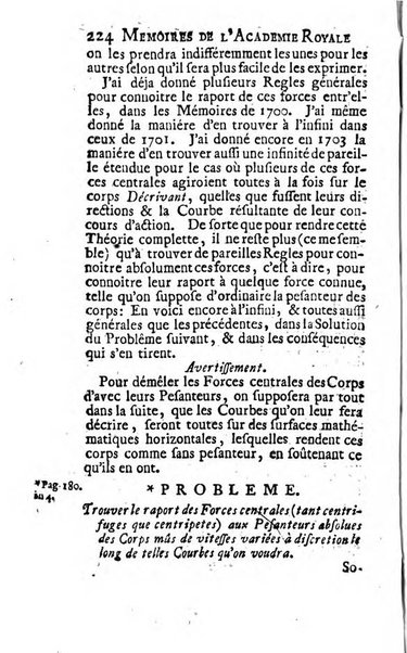 Histoire de l'Académie royale des sciences avec les Mémoires de mathematique & de physique, pour la même année, tires des registres de cette Académie.