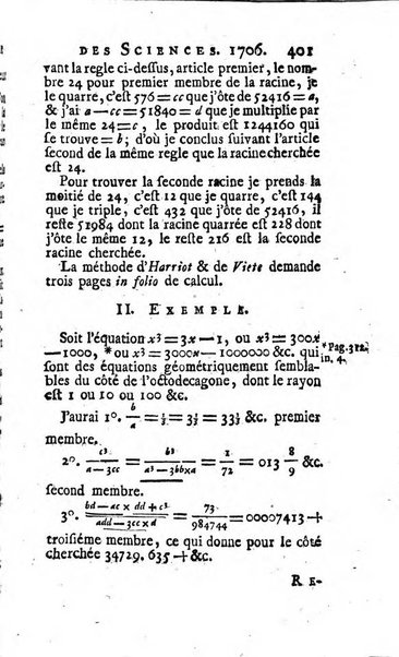 Histoire de l'Académie royale des sciences avec les Mémoires de mathematique & de physique, pour la même année, tires des registres de cette Académie.