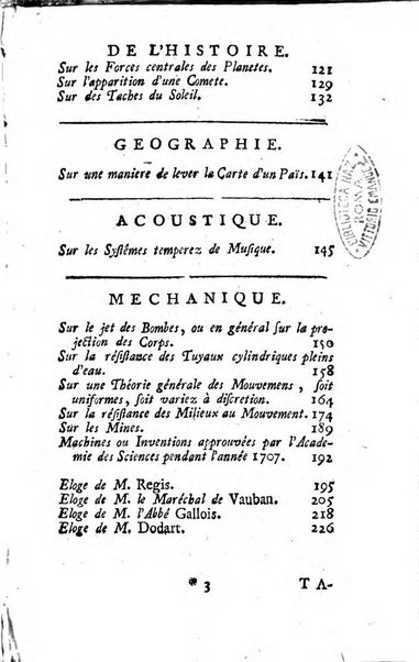 Histoire de l'Académie royale des sciences avec les Mémoires de mathematique & de physique, pour la même année, tires des registres de cette Académie.