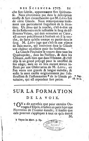 Histoire de l'Académie royale des sciences avec les Mémoires de mathematique & de physique, pour la même année, tires des registres de cette Académie.