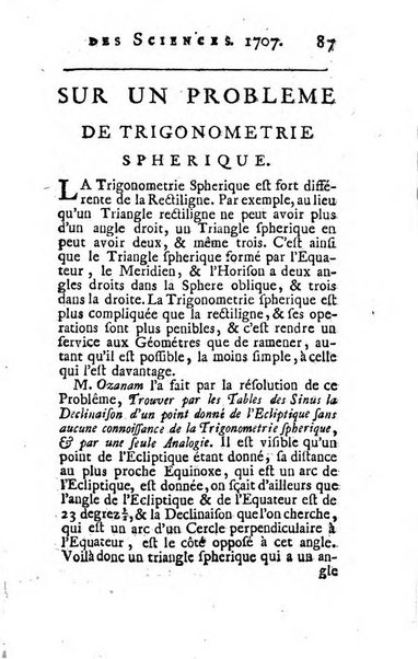 Histoire de l'Académie royale des sciences avec les Mémoires de mathematique & de physique, pour la même année, tires des registres de cette Académie.