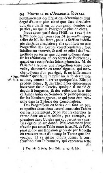 Histoire de l'Académie royale des sciences avec les Mémoires de mathematique & de physique, pour la même année, tires des registres de cette Académie.