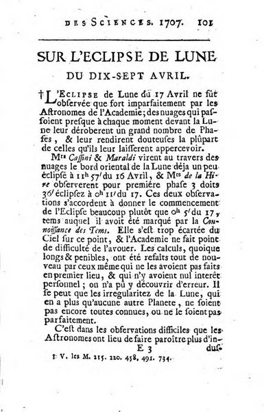 Histoire de l'Académie royale des sciences avec les Mémoires de mathematique & de physique, pour la même année, tires des registres de cette Académie.