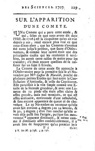 Histoire de l'Académie royale des sciences avec les Mémoires de mathematique & de physique, pour la même année, tires des registres de cette Académie.