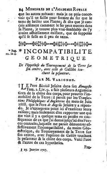 Histoire de l'Académie royale des sciences avec les Mémoires de mathematique & de physique, pour la même année, tires des registres de cette Académie.