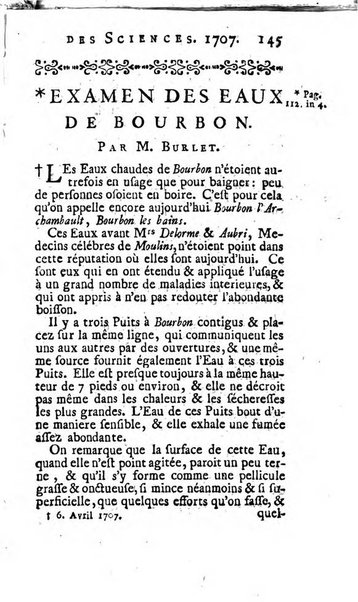 Histoire de l'Académie royale des sciences avec les Mémoires de mathematique & de physique, pour la même année, tires des registres de cette Académie.