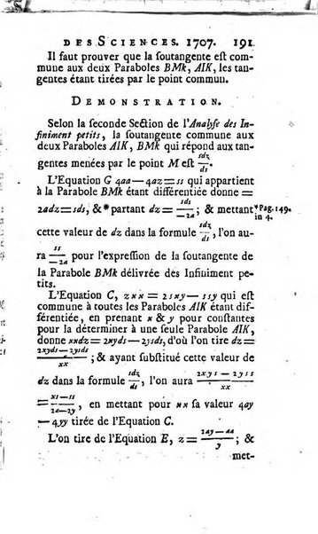 Histoire de l'Académie royale des sciences avec les Mémoires de mathematique & de physique, pour la même année, tires des registres de cette Académie.