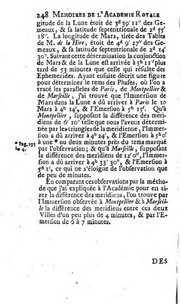 Histoire de l'Académie royale des sciences avec les Mémoires de mathematique & de physique, pour la même année, tires des registres de cette Académie.