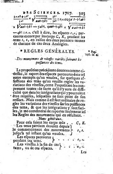 Histoire de l'Académie royale des sciences avec les Mémoires de mathematique & de physique, pour la même année, tires des registres de cette Académie.