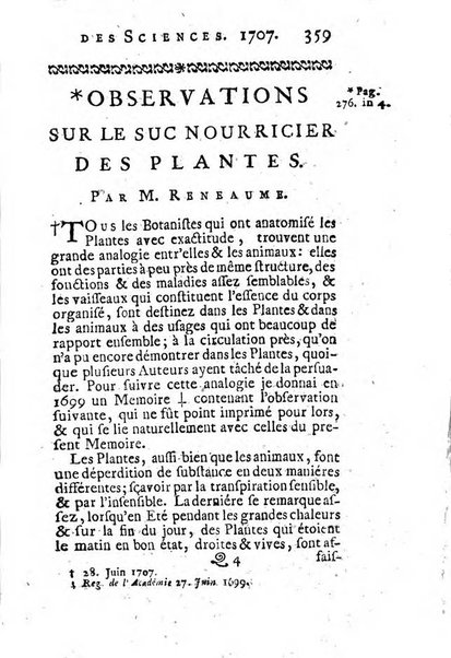 Histoire de l'Académie royale des sciences avec les Mémoires de mathematique & de physique, pour la même année, tires des registres de cette Académie.