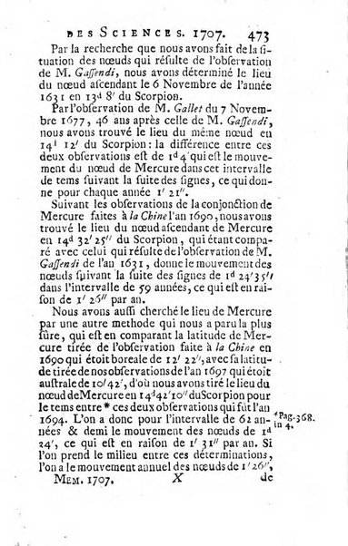 Histoire de l'Académie royale des sciences avec les Mémoires de mathematique & de physique, pour la même année, tires des registres de cette Académie.