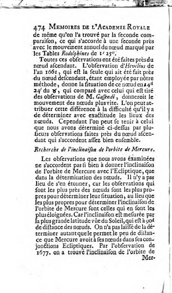 Histoire de l'Académie royale des sciences avec les Mémoires de mathematique & de physique, pour la même année, tires des registres de cette Académie.