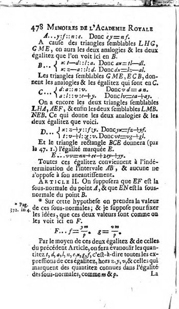 Histoire de l'Académie royale des sciences avec les Mémoires de mathematique & de physique, pour la même année, tires des registres de cette Académie.