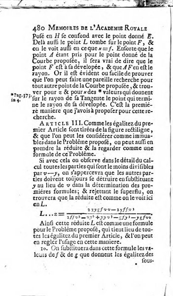 Histoire de l'Académie royale des sciences avec les Mémoires de mathematique & de physique, pour la même année, tires des registres de cette Académie.