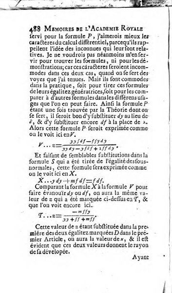 Histoire de l'Académie royale des sciences avec les Mémoires de mathematique & de physique, pour la même année, tires des registres de cette Académie.