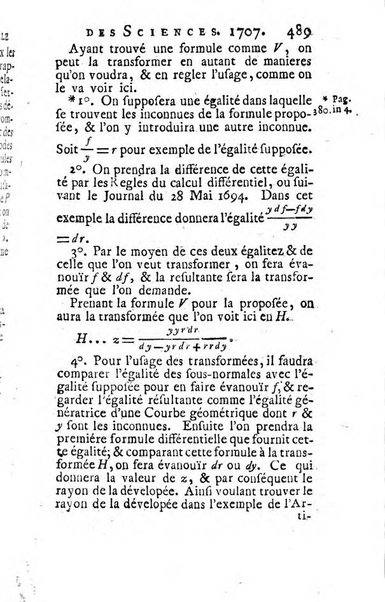 Histoire de l'Académie royale des sciences avec les Mémoires de mathematique & de physique, pour la même année, tires des registres de cette Académie.