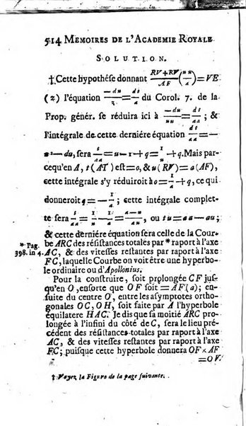 Histoire de l'Académie royale des sciences avec les Mémoires de mathematique & de physique, pour la même année, tires des registres de cette Académie.