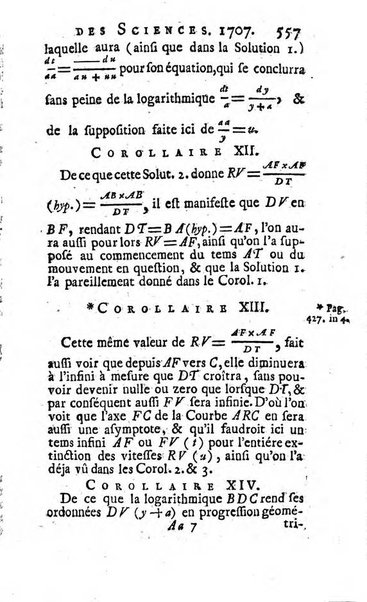 Histoire de l'Académie royale des sciences avec les Mémoires de mathematique & de physique, pour la même année, tires des registres de cette Académie.