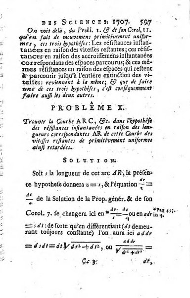 Histoire de l'Académie royale des sciences avec les Mémoires de mathematique & de physique, pour la même année, tires des registres de cette Académie.